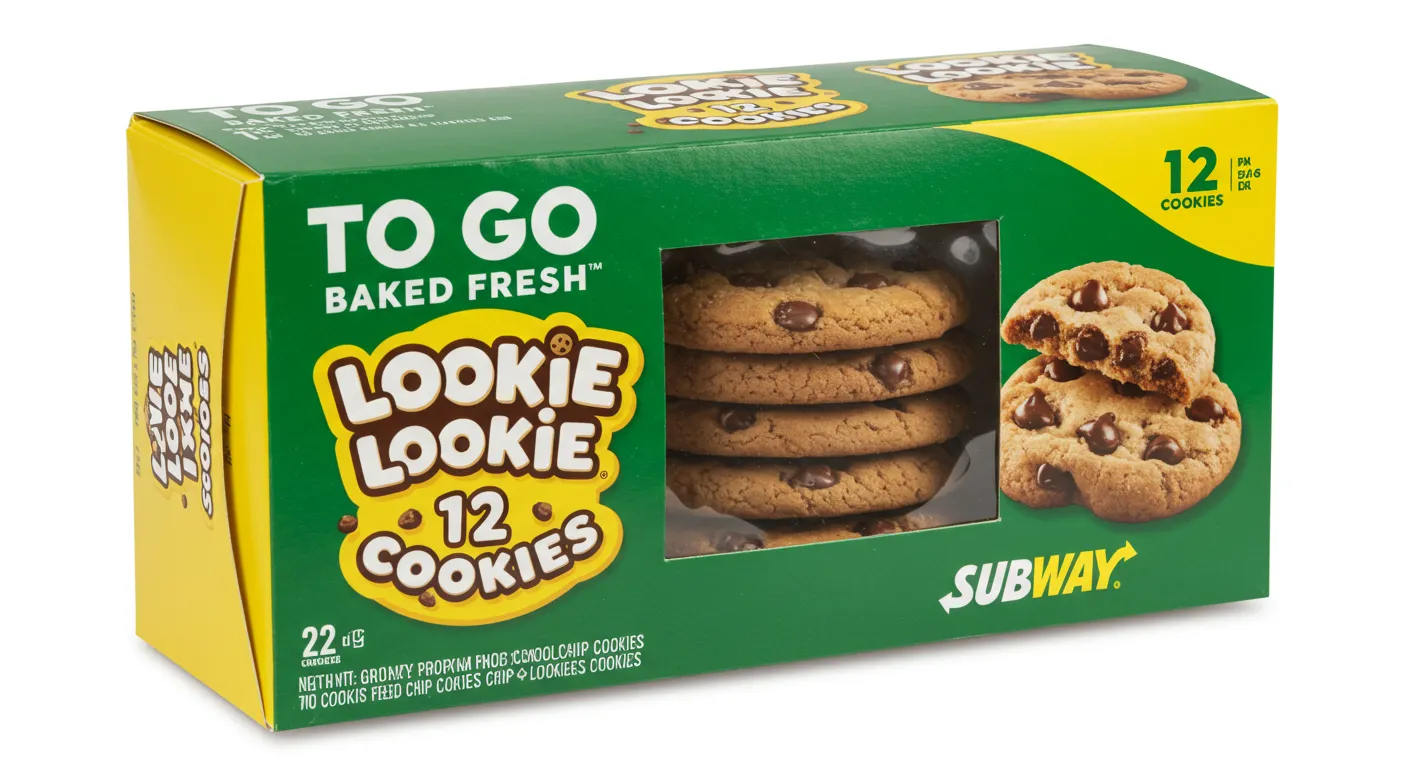 Subway 12 Pack Cookie Box Image